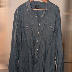 J. Crew denim buttons down